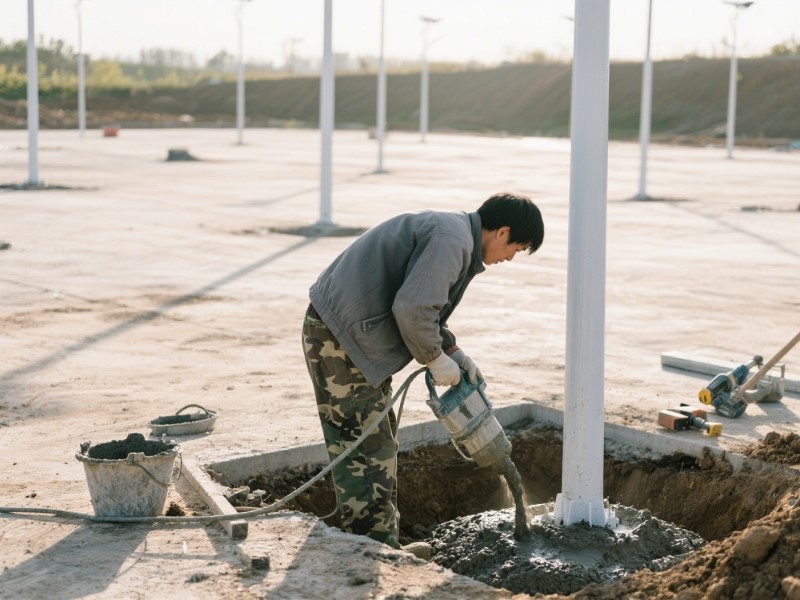 Street light foundation Street light foundation