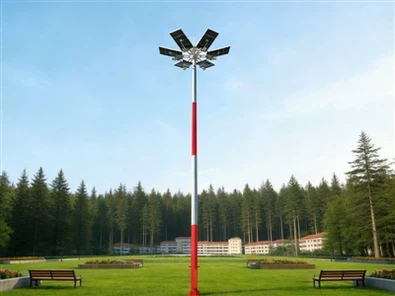 Avantaj nan limyè solè-wo mast